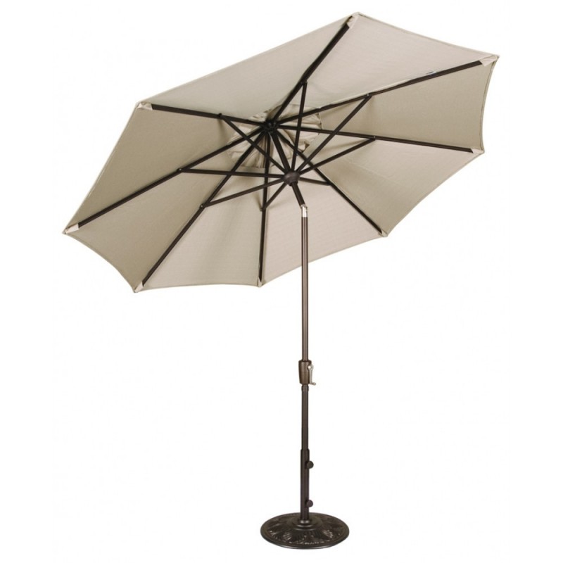 Blue Wave Mirage 9-ft Octagonal Market Umbrella w/ Auto-Tilt - Stone Olefin  (NU5422ST)