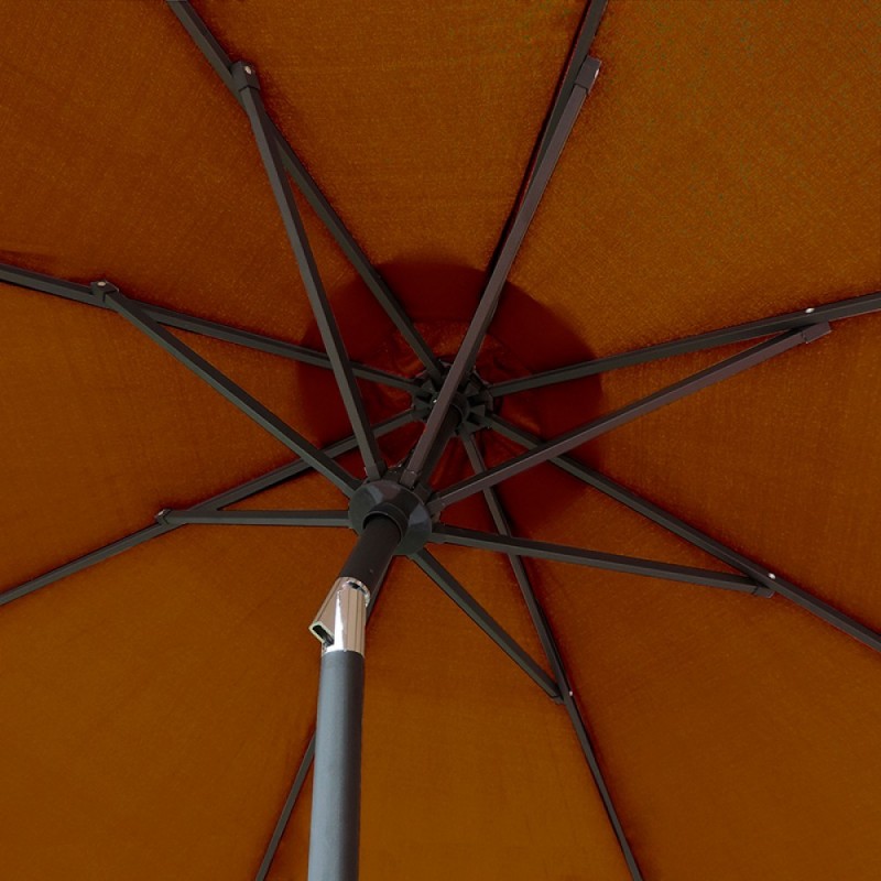 Blue Wave Mirage 9-ft Octagonal Market Umbrella w/ Auto-Tilt - Terra Cotta Sunbrella Acrylic  (NU5422TS)