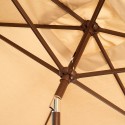 Blue Wave Adriatic 6.5-ft x 10-ft Rectangular Market Umbrella - Beige Sunbrella Acrylic (NU5433B)