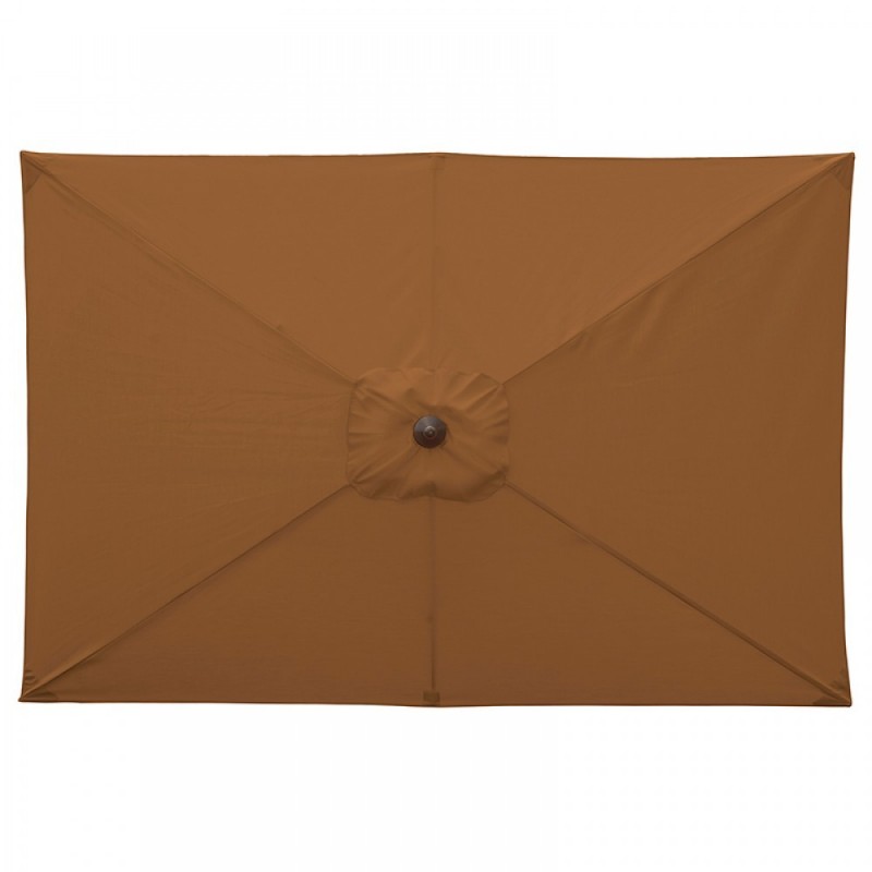 Blue Wave Adriatic 6.5-ft x 10-ft Rectangular Market Umbrella - Stone Sunbrella Acrylic (NU5433SS)