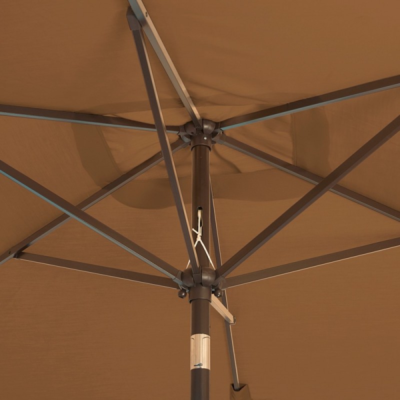 Blue Wave Adriatic 6.5-ft x 10-ft Rectangular Market Umbrella - Stone Sunbrella Acrylic (NU5433SS)