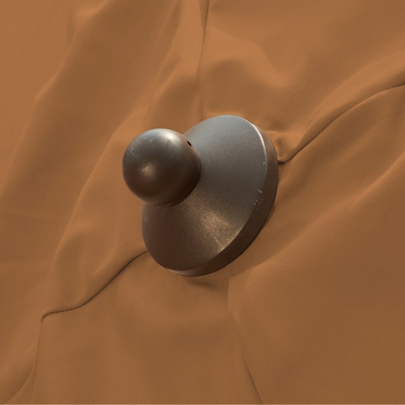 Blue Wave Adriatic 6.5-ft x 10-ft Rectangular Market Umbrella - Stone Sunbrella Acrylic (NU5433SS)