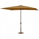 Blue Wave Adriatic 6.5-ft x 10-ft Rectangular Market Umbrella - Stone Olefin (NU5433ST)