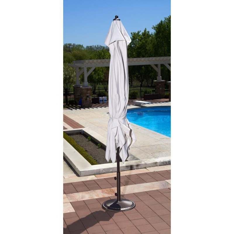 BlueWave Caspian 8x10 Rectangular Market Umbrella - Beige Sunbrella Acrylic (NU5448B)