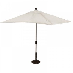 Blue Wave Caspian 8-ft x 10-ft Rectangular Market Umbrella - Champagne Olefin (NU5448CH)