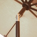 Blue Wave Caspian 8-ft x 10-ft Rectangular Market Umbrella - Champagne Olefin (NU5448CH)