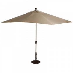 Blue Wave Caspian 8-ft x 10-ft Rectangular Market Umbrella - Stone Sunbrella Acrylic (NU5448SS)