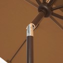 Blue Wave Caspian 8-ft x 10-ft Rectangular Market Umbrella - Stone Sunbrella Acrylic (NU5448SS)