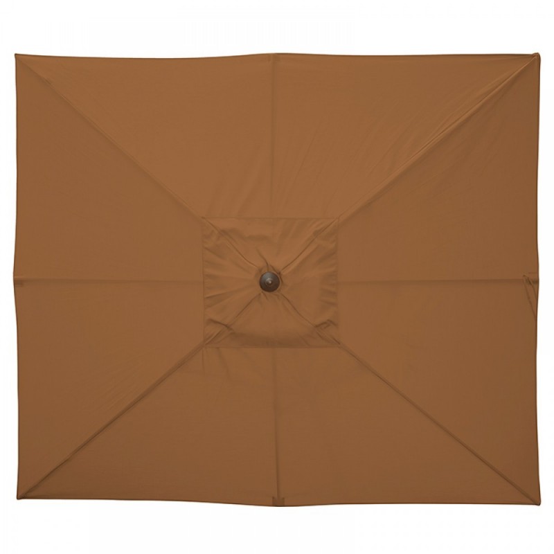 Blue Wave Caspian 8-ft x 10-ft Rectangular Market Umbrella - Stone Olefin (NU5448ST)