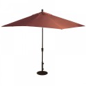 Blue Wave Caspian 8-ft x 10-ft Rectangular Market Umbrella - Terra Cotta Olefin (NU5448TC)