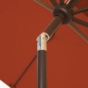 Blue Wave Caspian 8-ft x 10-ft Rectangular Market Umbrella - Terra Cotta Olefin (NU5448TC)