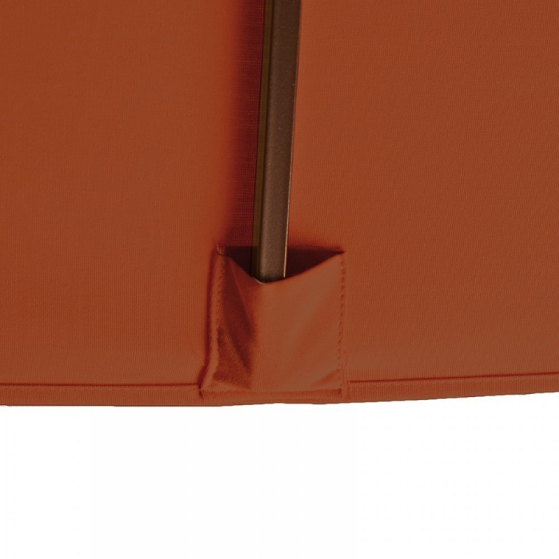 Blue Wave Caspian 8-ft x 10-ft Rectangular Market Umbrella - Terra Cotta Olefin (NU5448TC)