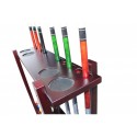 Hathaway Antique Walnut Floor Cue Rack (BG2567W) Hathaway Antique Walnut Floor Cue Rack (BG2567W)