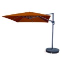 Blue Wave Santorini II 10ft Square Cantilever Umbrella  - Terra Cotta Sunbrella Acrylic (NU6050)