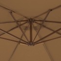 Blue Wave Santorini II 10-ft Square Cantilever Umbrella - Stone Sunbrella Acrylic (NU6055)