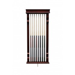 Hathaway Mahogany Vintage Wall Billiard Cue Rack (BG2571M)