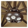 Blue Wave Rechargeable 6 Light Bronze Umbrella Light (NU5515) Blue Wave Rechargeable 6 Light Bronze Umbrella Light (NU5515)