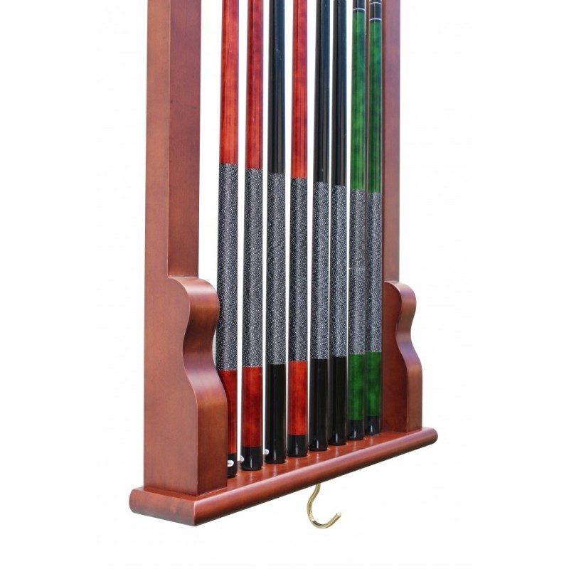Hathaway Antique Walnut Vintage Wall Mounted Cue Rack (BG2571W)