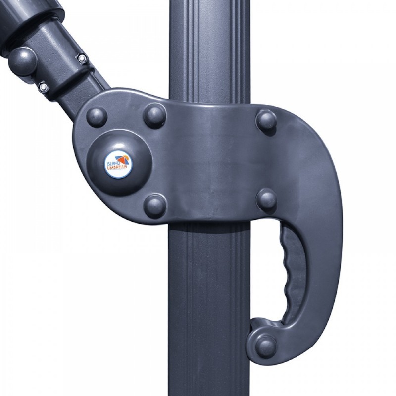 Blue Wave Santorini II 10-ft Square Cantilever Umbrella - Black Sunbrella Acrylic (NU6070)