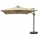 Blue Wave Santorini II Fiesta 10-ft Square Cantilever Umbrella - Beige Sunbrella Acrylic (NU6245)