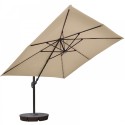 Blue Wave Santorini II Fiesta 10-ft Square Cantilever Umbrella - Beige Sunbrella Acrylic (NU6245)