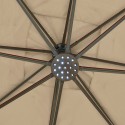 Blue Wave Santorini II Fiesta 10-ft Square Cantilever Umbrella - Beige Sunbrella Acrylic (NU6245)