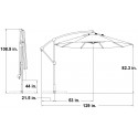 Blue Wave Santiago 10-ft Octagonal Cantilever Umbrella - Beige Sunbrella Acrylic (NU6400B)