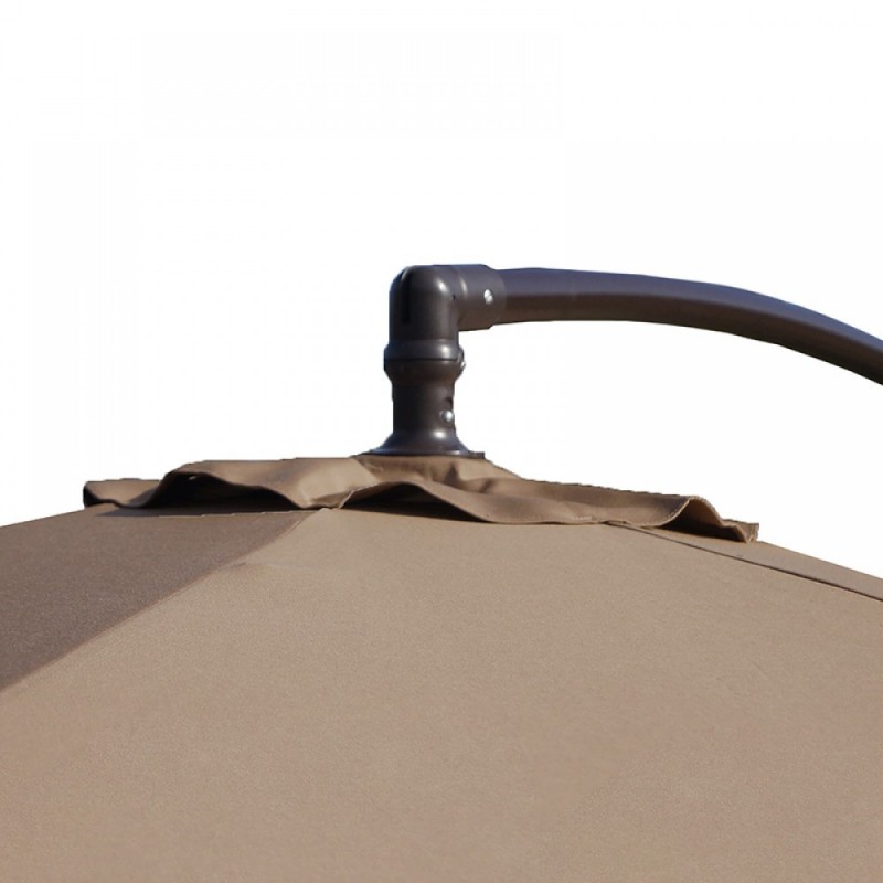 Blue Wave Santiago 10-ft Octagonal Cantilever Umbrella - Stone Sunbrella Acrylic (NU6400SS)