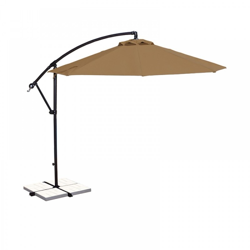 Blue Wave Santiago 10-ft Octagonal Cantilever Umbrella - Stone Olefin (NU6400ST)