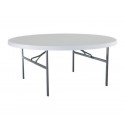 Lifetime 72 in. Commercial Round Banquet Table (White) 22673