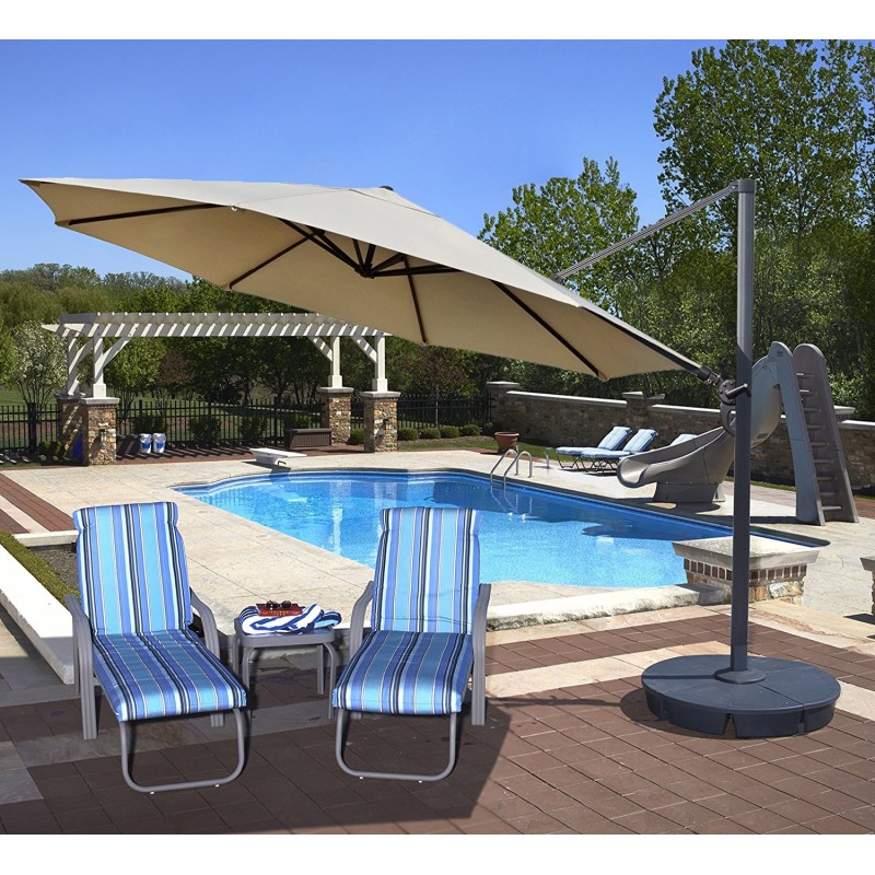 Blue Wave Victoria 13-ft Octagon Cantilever - Beige Sunbrella Acrylic (NU6745)