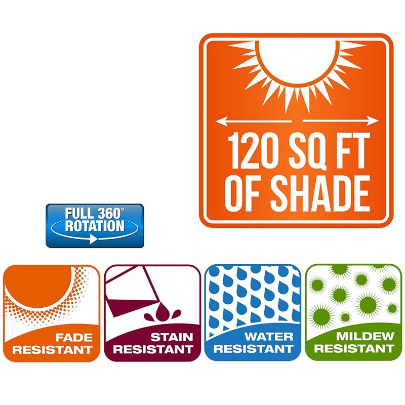 Blue Wave Victoria 13-ft Octagon Cantilever - Beige Sunbrella Acrylic (NU6745)