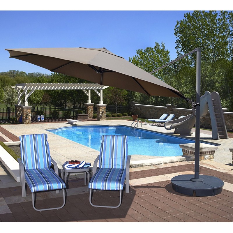 Blue Wave Victoria 13-ft Octagon Cantilever - Stone Sunbrella Acrylic (NU6755)