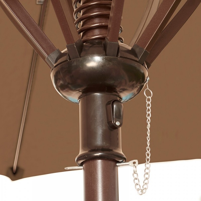 Blue Wave Cabo Auto-Open 9-ft Octagonal Market Umbrella - Stone  (NU5419ST