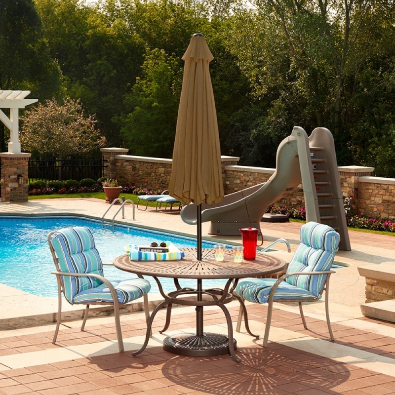 Blue Wave Cabo Auto-Open 9-ft Octagonal Market Umbrella - Stone  (NU5419ST