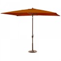 Blue Wave Adriatic 6.5-ft x 10-ft Rectangular Market Umbrella - Terra Cotta Olefin (NU5433TC)