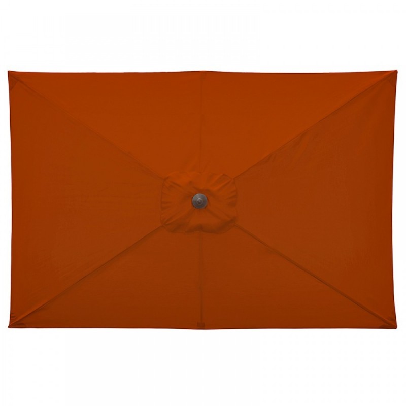 Blue Wave Adriatic 6.5-ft x 10-ft Rectangular Market Umbrella - Terra Cotta Olefin (NU5433TC)