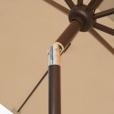 BlueWave Caspian 8x10 Rectangular Market Umbrella - Beige Sunbrella Acrylic (NU5448B)