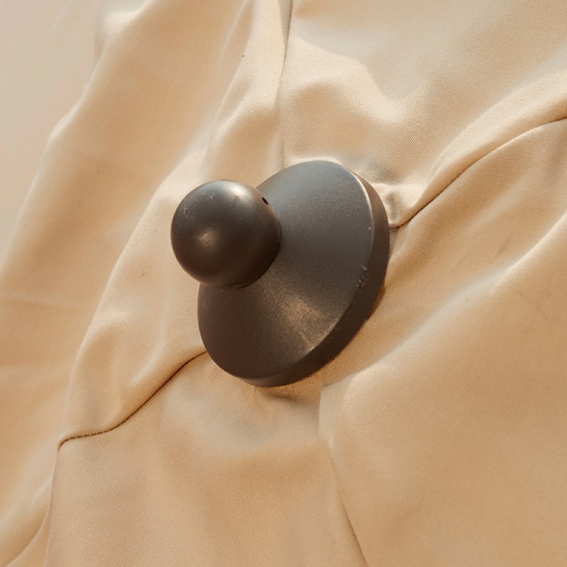 BlueWave Caspian 8x10 Rectangular Market Umbrella - Beige Sunbrella Acrylic (NU5448B)