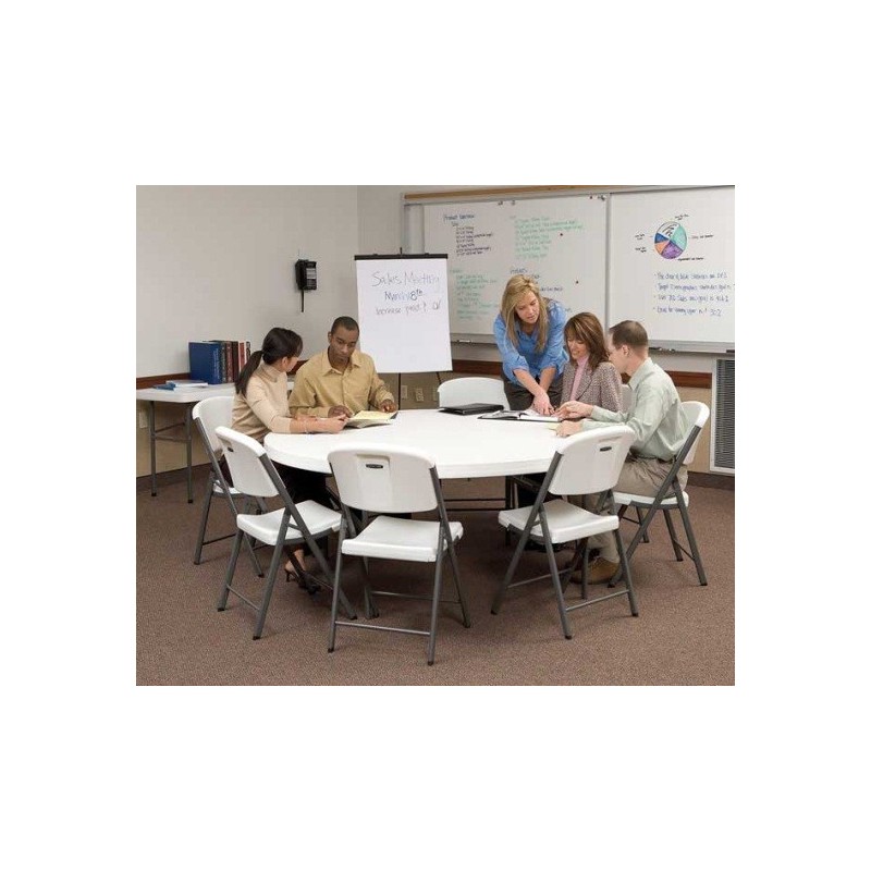 Lifetime 72 in. Commercial Round Banquet Table (White) 22673