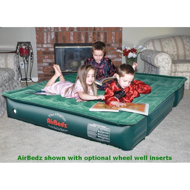AirBedz Full Size Short & Long 6'-8' Truck Bed Air Mattress (76"x63"x12") With Portable DC Pump (PPI-PV202C)