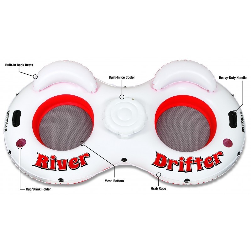AirBedz River Drifter One Person Float Tube (PPI-RD1)
