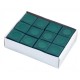Green Billiard Pool Cue Chalk - 12 Pack (NG2544)