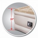 AirBedz Queen Comfort Double High Air Mattress with electrical built-in pump (PPI-QCDH2)