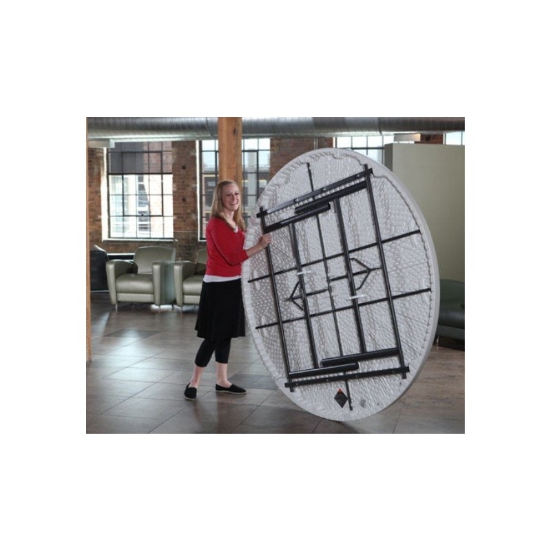 Lifetime 72 in. Commercial Round Banquet Table (White) 22673