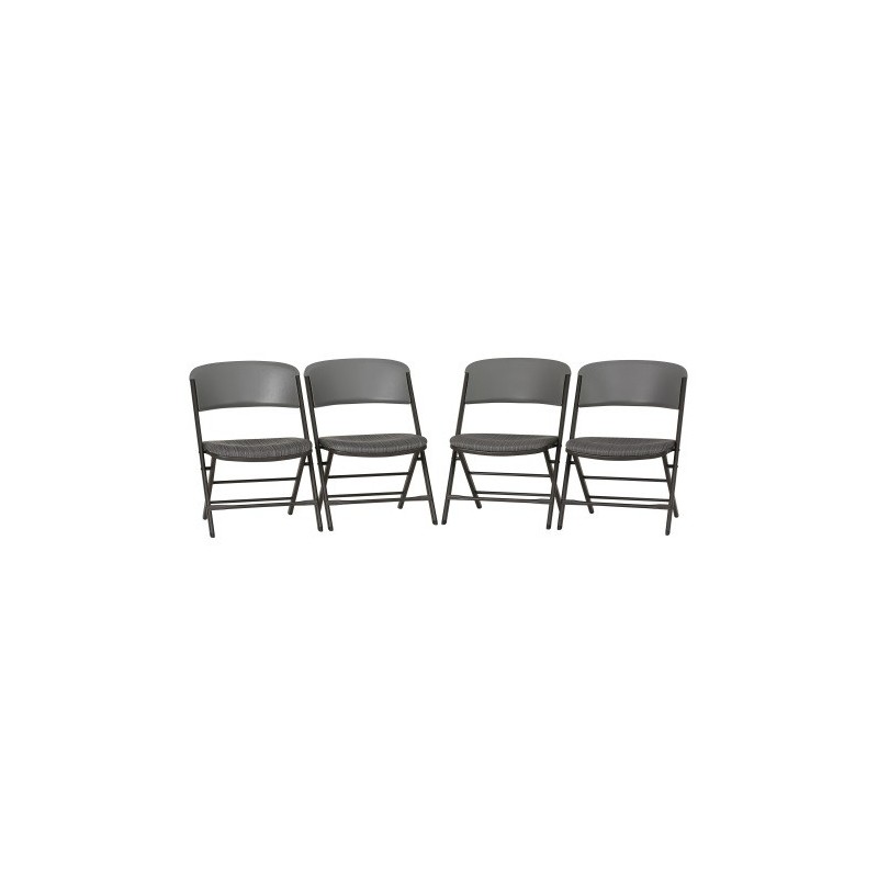Lifetime 4-Pack Padded Commercial Folding Chairs - Putty (480426)