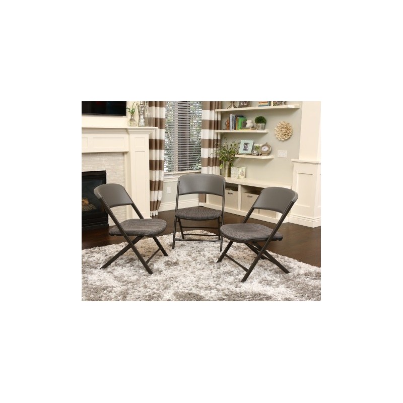 Lifetime 4-Pack Padded Commercial Folding Chairs - Putty (480426)