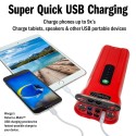Weego Car Jump Starter Charger w/ USB Charger & Flashlight (N66)