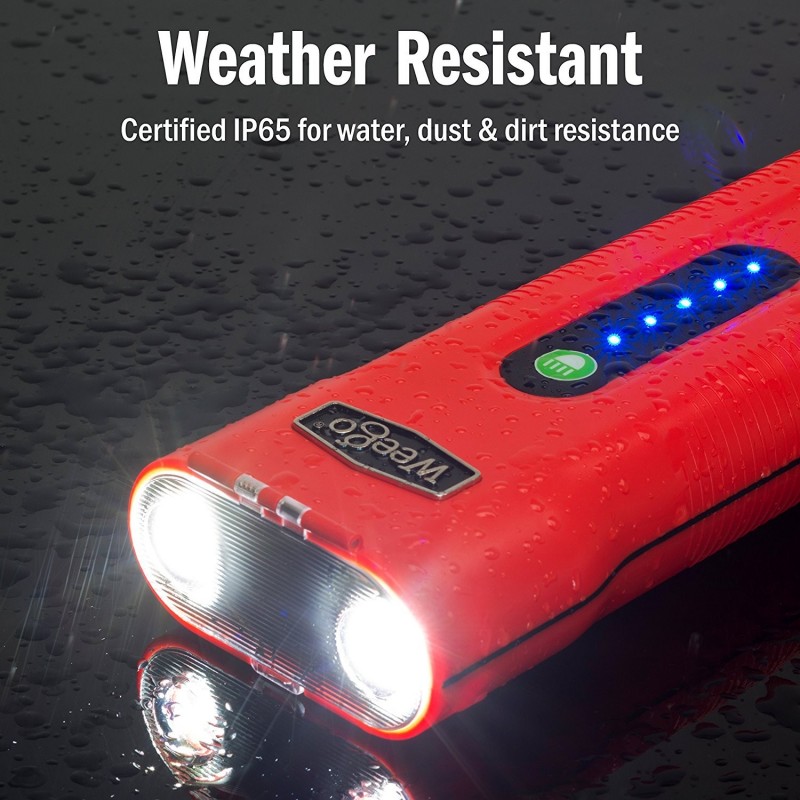 Weego Car Jump Starter Charger w/ USB Charger & Flashlight (N66)