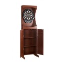 Outlaw Free Standing Dartboard & Cabinet Set - Cherry Finish (NG1040)